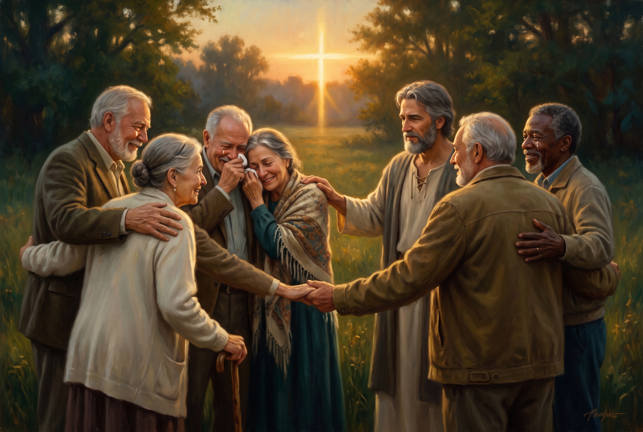 A diverse community showing the recognizable love of Jesus